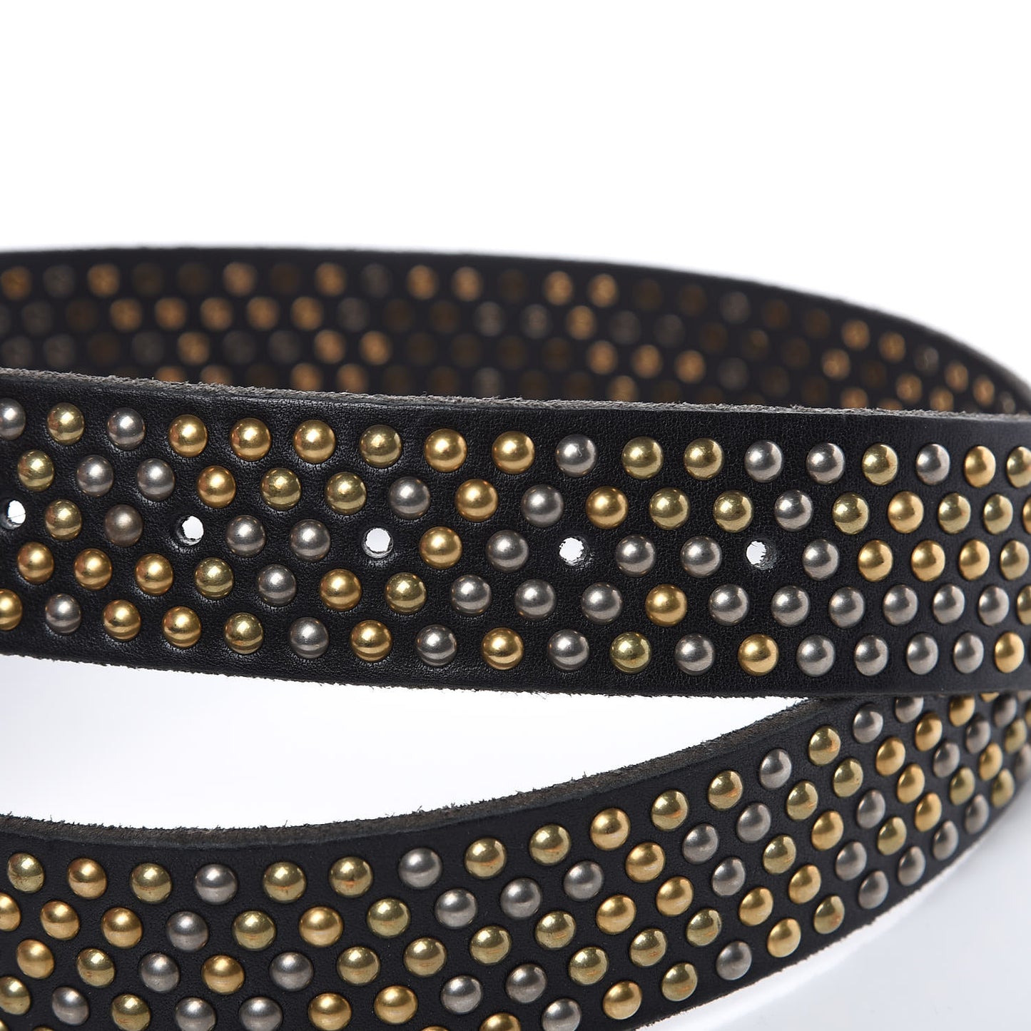 Calfskin Studded Feline Belt 110 44 Black