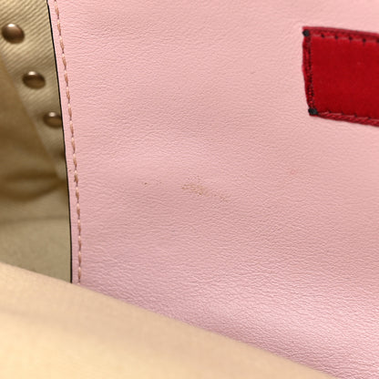 Valentino Garavani Vitello Small Rockstud Tote Water Rose 10 of 10