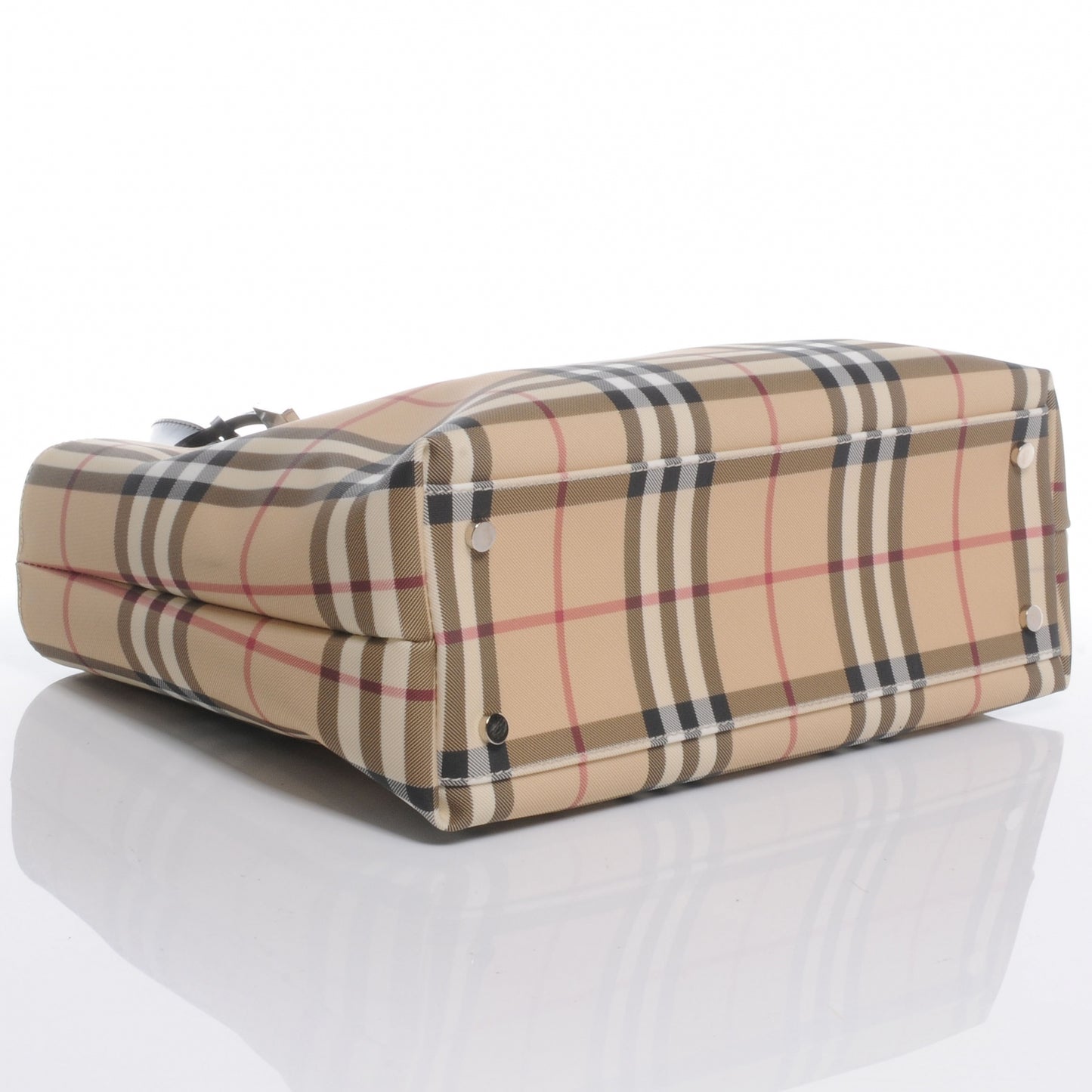 House Check Medium Tote Black