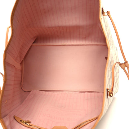 Louis Vuitton Damier Azur Neo Neverfull GM Rose Ballerine 6 of 16