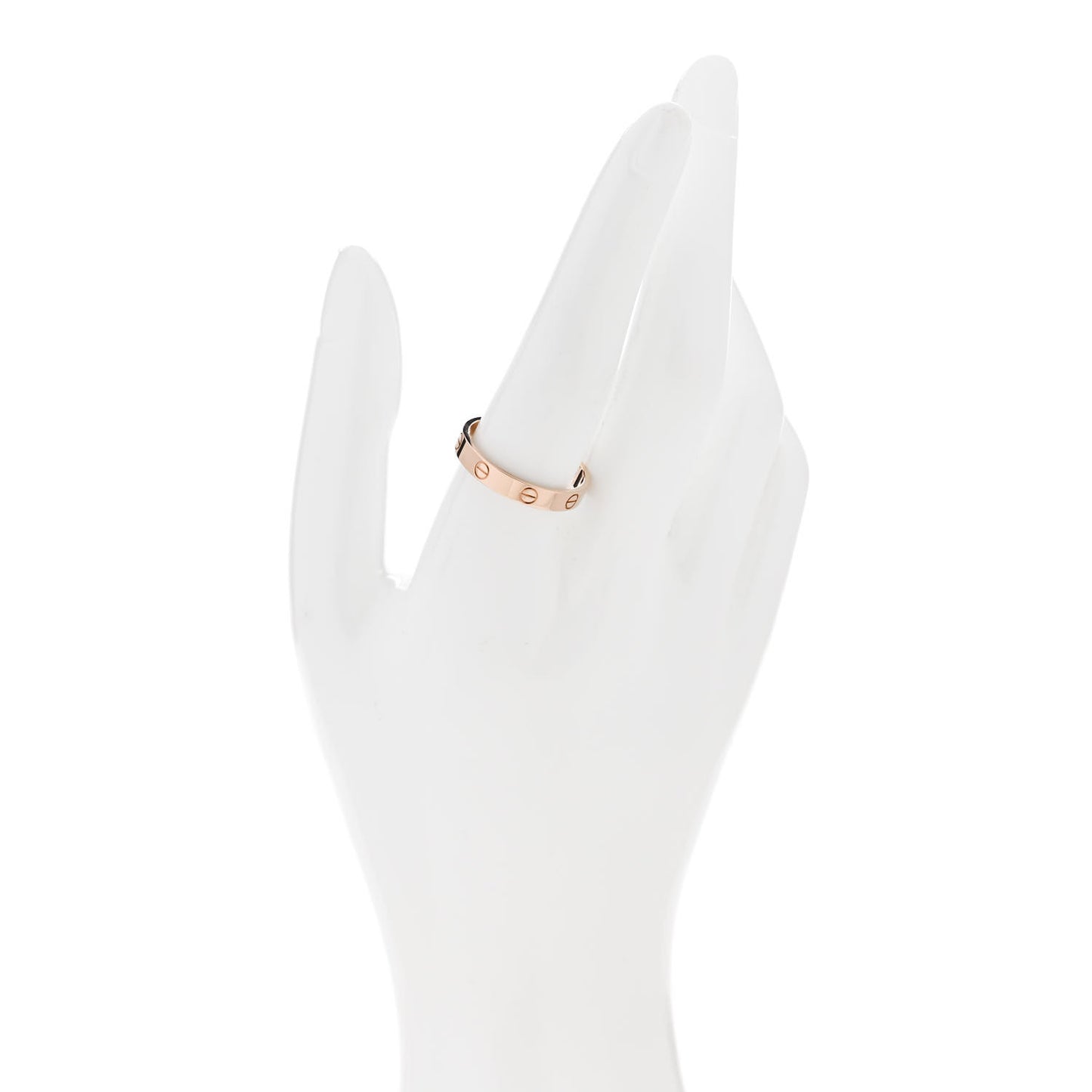 18K Pink Gold 3.5mm LOVE Wedding Band Ring 62 10