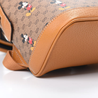 Gucci X DISNEY Mini Vintage GG Supreme Monogram Mickey Mouse Small Dome Backpack Beige Vintage Sun Oil 8 of 10