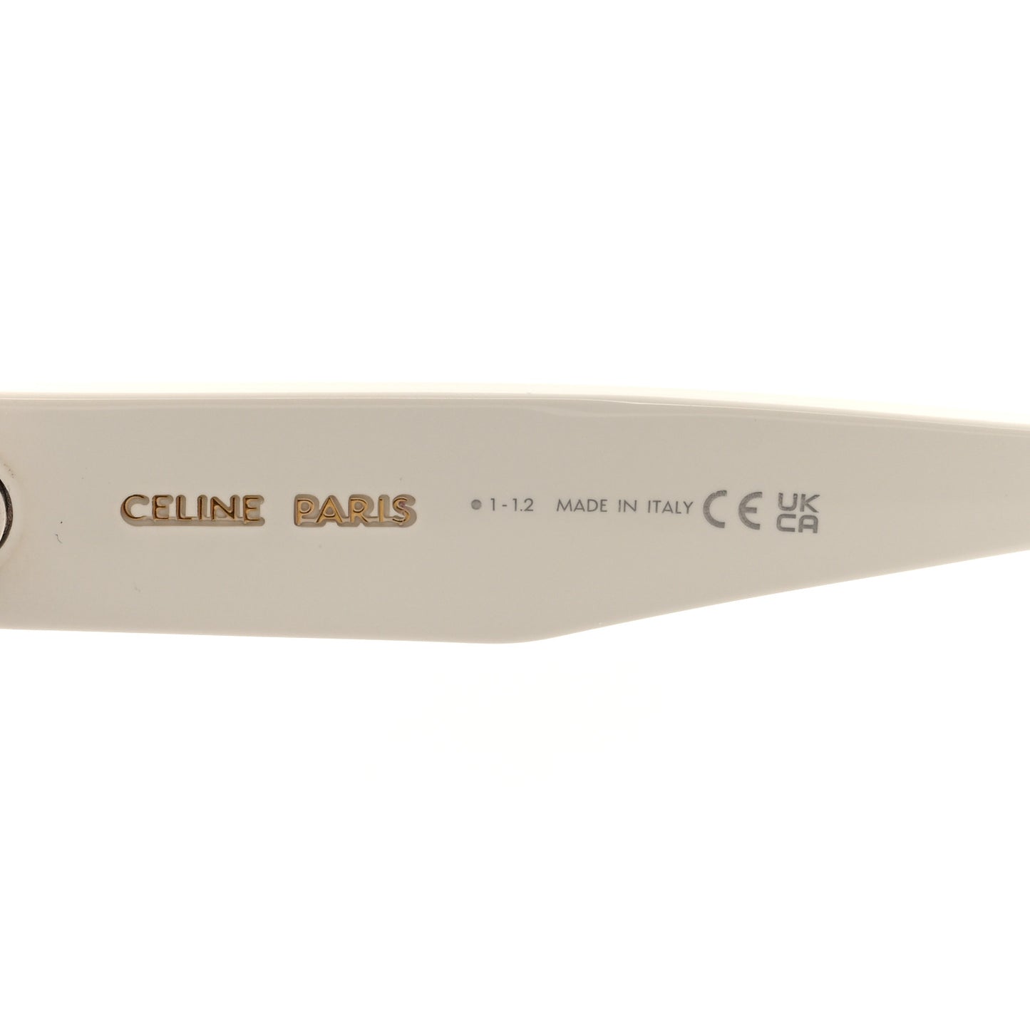 Acetate Monochroms Square Sunglasses CL40214U White