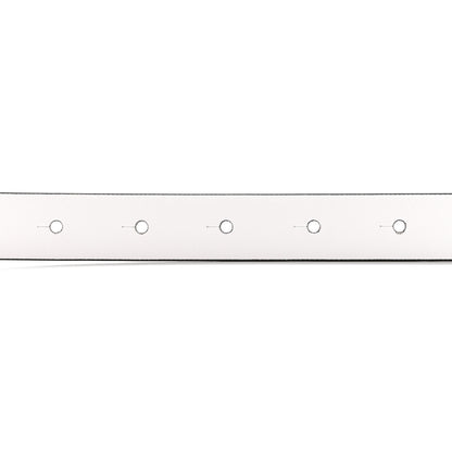 Valentino Garavani Glossy Calfskin VLogo Reversible 40mm Belt 75/30 Rubino White 4 of 10
