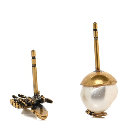 Christian Dior Pearl Tribales Earrings Gold 3 of 4