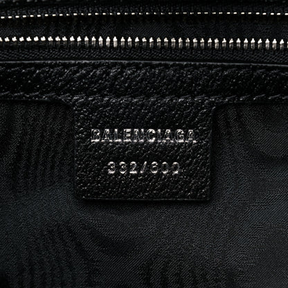Gucci X BALENCIAGA BB Monogram Web Graffiti Medium Ophidia Shopping Tote Black 6 of 11