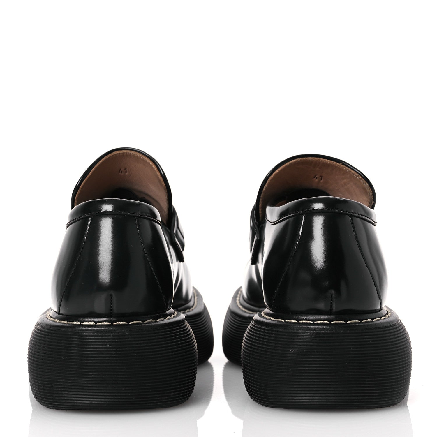 Bottega Veneta Brushed Calfskin Swell Loafers 41 Black 6 of 11