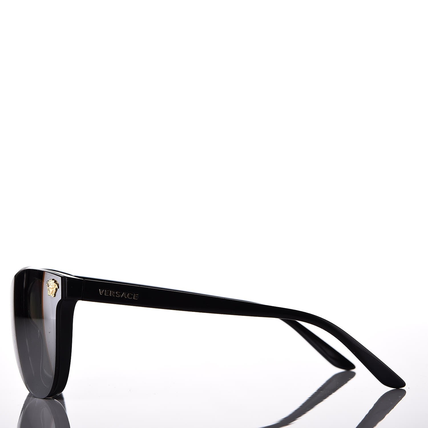 Versace Mirrored Cat Eye Sunglasses 4266 Black 3 of 9
