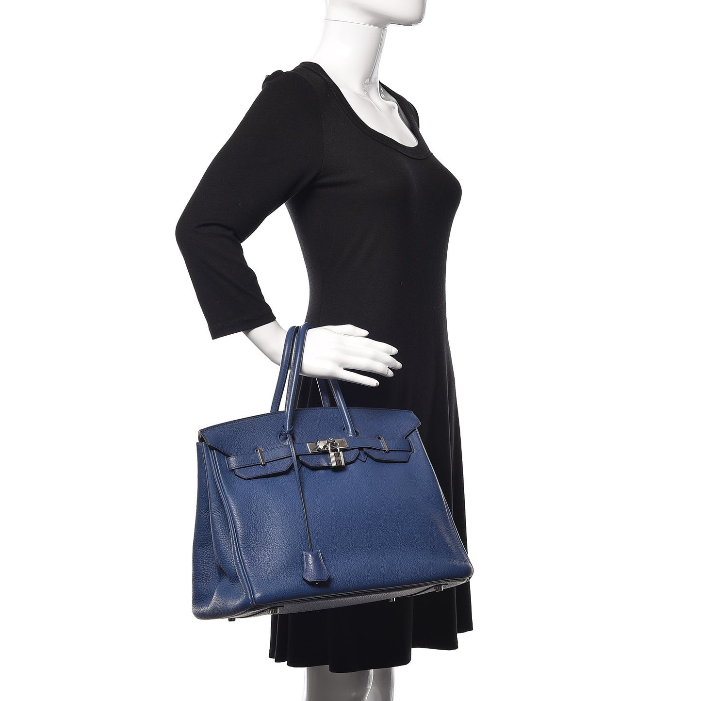 Taurillon Clemence Birkin 35 Bleu Brighton