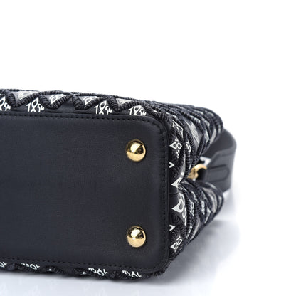 Louis Vuitton Calfskin Since 1854 Embroidered Capucines PM Black 8 of 8