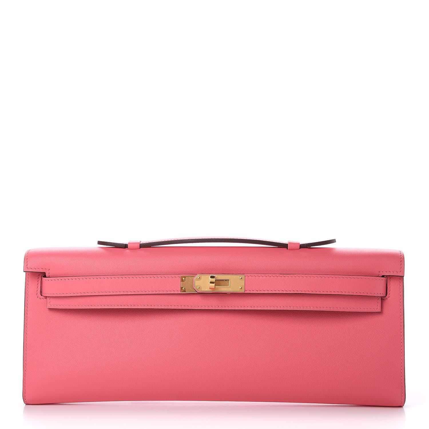 Hermes Swift Kelly Cut Clutch Pochette Rose Azalee 1 of 27