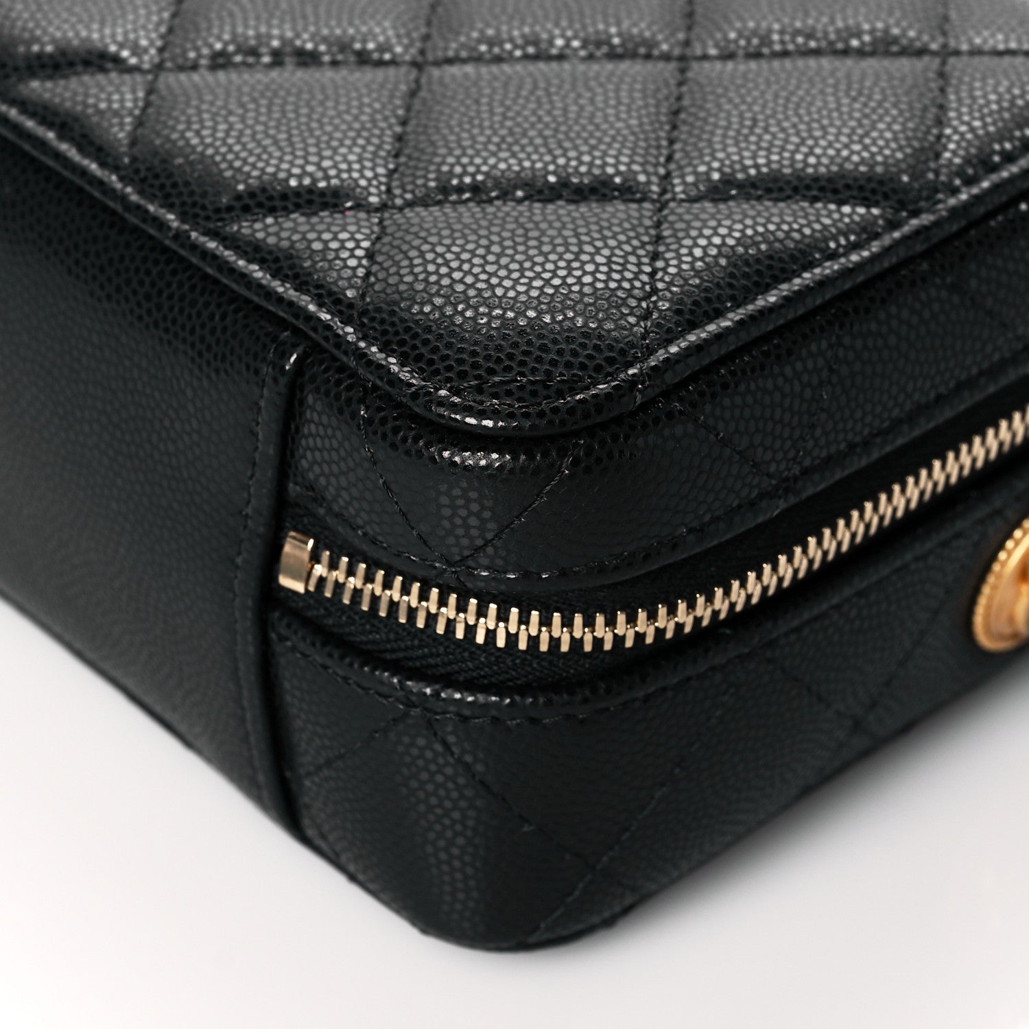 Chanel Caviar Quilted Twist Your Buttons Clutch With Chain Black 9 of 9