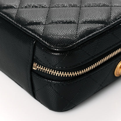 Chanel Caviar Quilted Twist Your Buttons Clutch With Chain Black 9 of 9