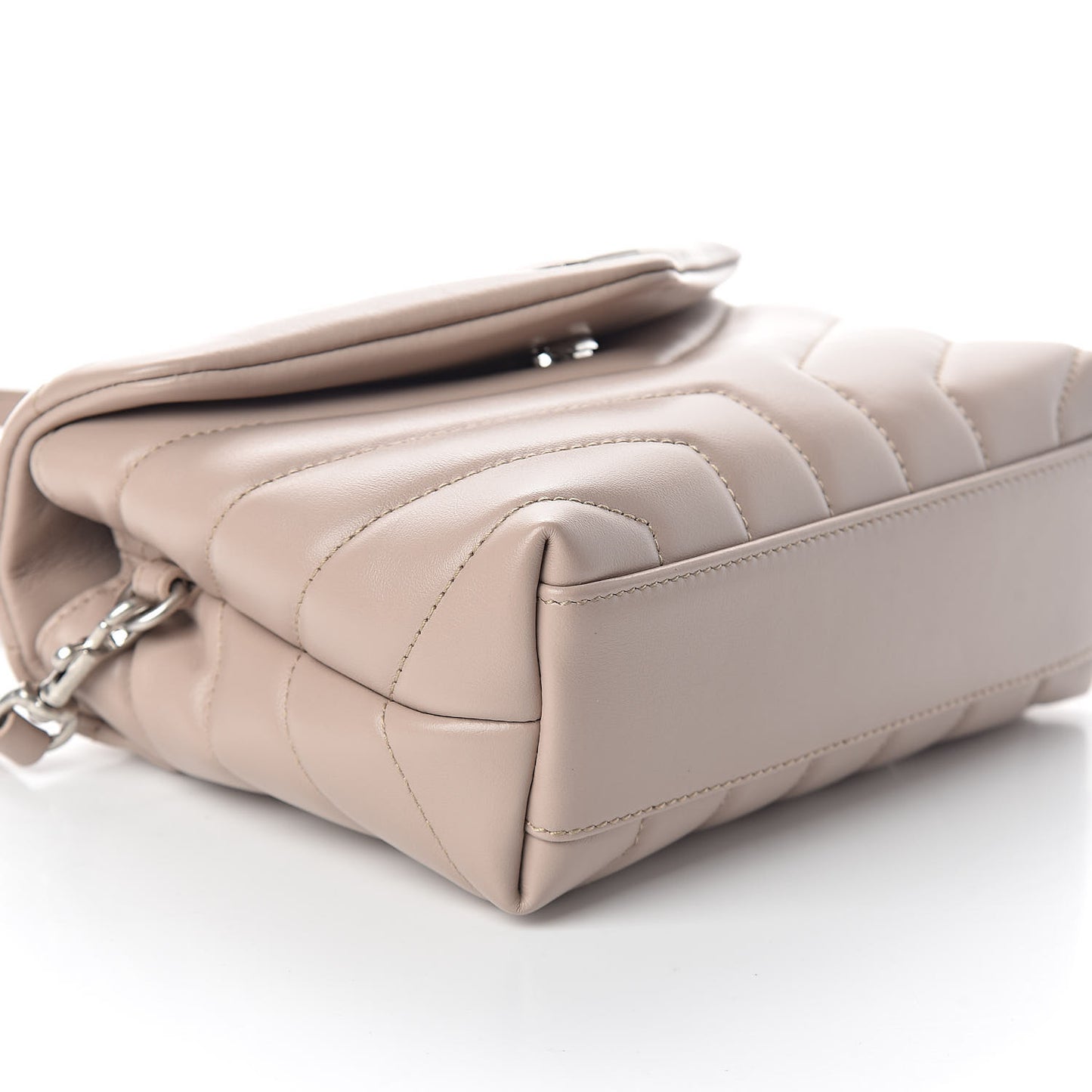 Calfskin Y Quilted Monogram Toy Loulou Satchel Light Natural