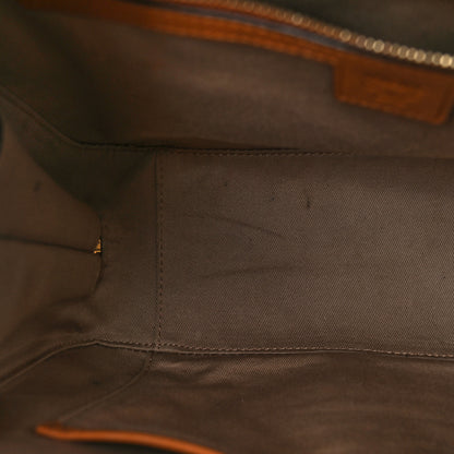MCM Visetos Medium Half Moon Tote Cognac 13 of 14