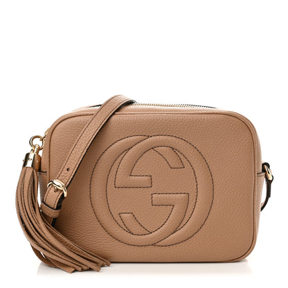 Gucci Pebbled Calfskin Small Soho Disco Bag Camelia 1 of 11