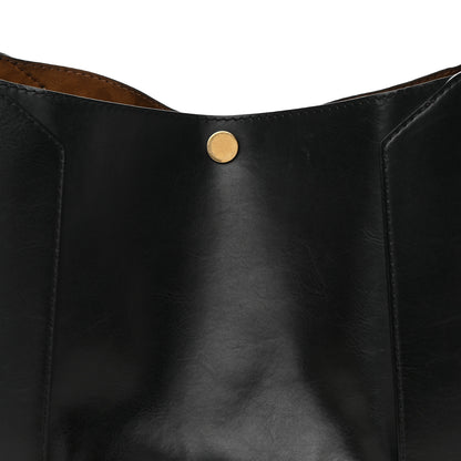 Stella McCartney Eco Alter Nappa Popper Bucket Bag Black 6 of 19