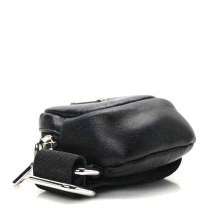 Prada Nappa Re-Nylon Metal Triangle Logo Mini Arm Pouch Black 4 of 8