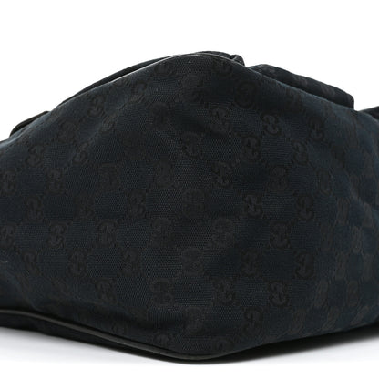 Gucci GG Monogram Medium Web Handle Double Pocket Tote Black 9 of 10