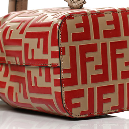 Fendi Vitello Liberty F is Fendi FF Embossed Mini Mon Tresor Bucket Bag Amido Fiamma 4 of 10