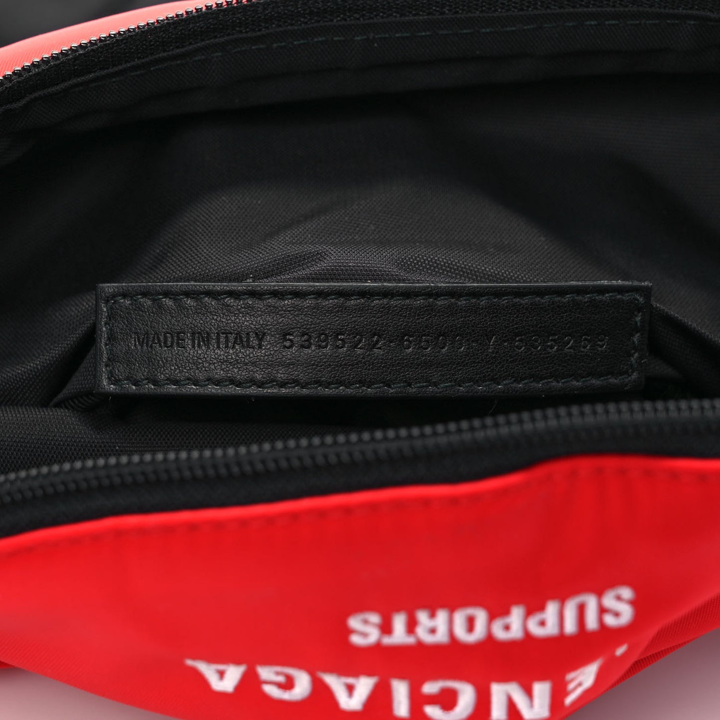 Nylon WFP Belt Bag Red