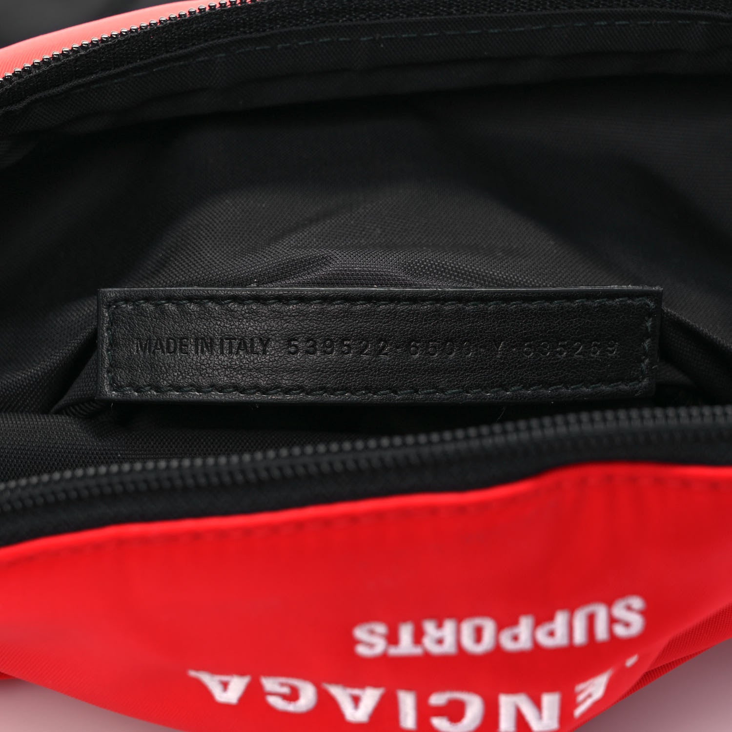 Balenciaga Nylon WFP Belt Bag Red 6 of 8