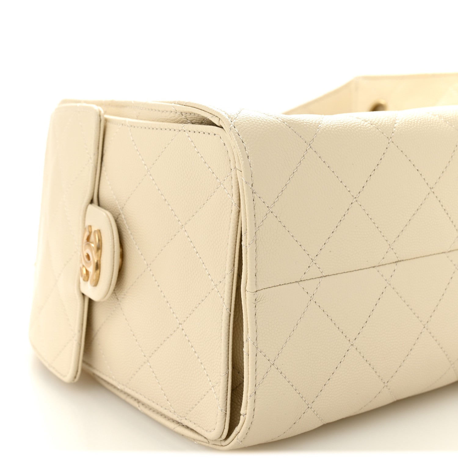 Chanel Caviar Quilted Small Chanel 25 Handbag Light Beige 9 of 11
