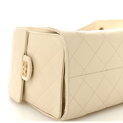 Chanel Caviar Quilted Small Chanel 25 Handbag Light Beige 9 of 11