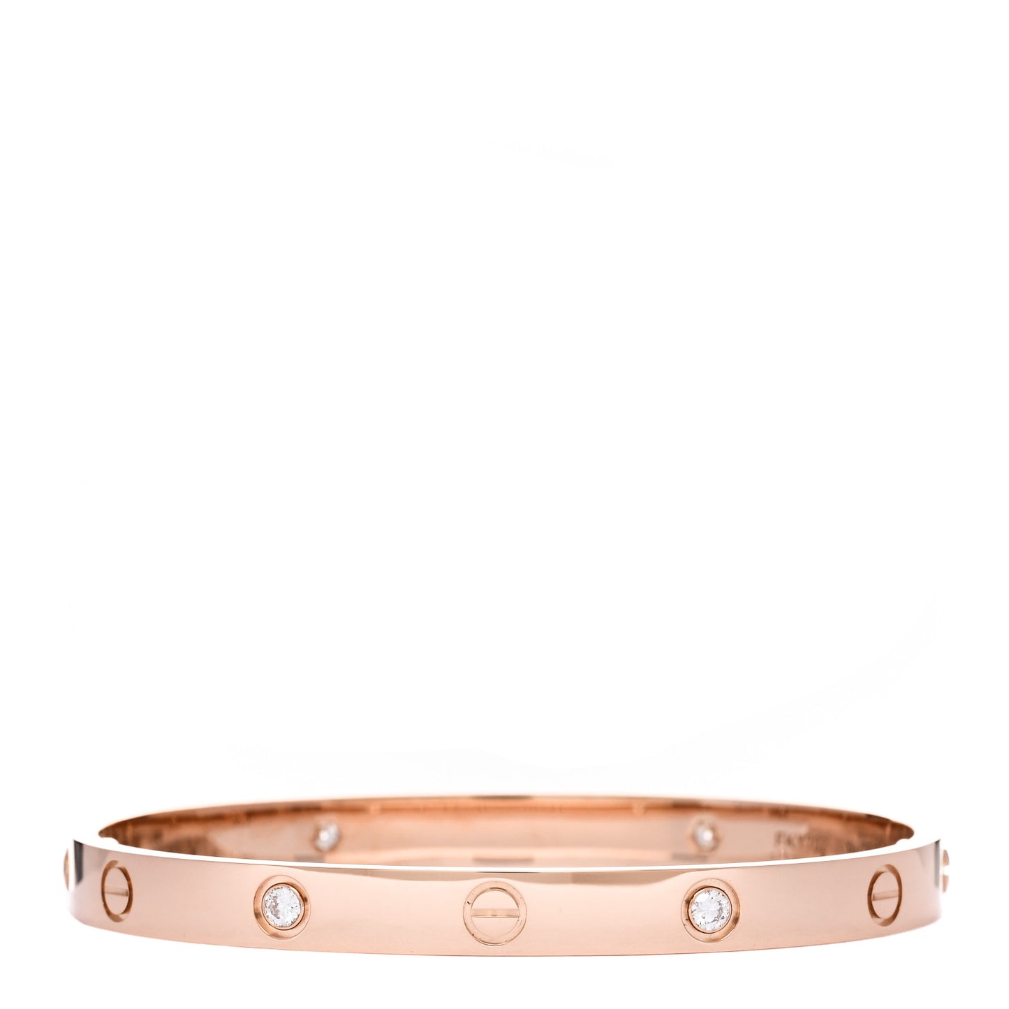 18K Pink Gold 4 Diamond LOVE Bracelet 18