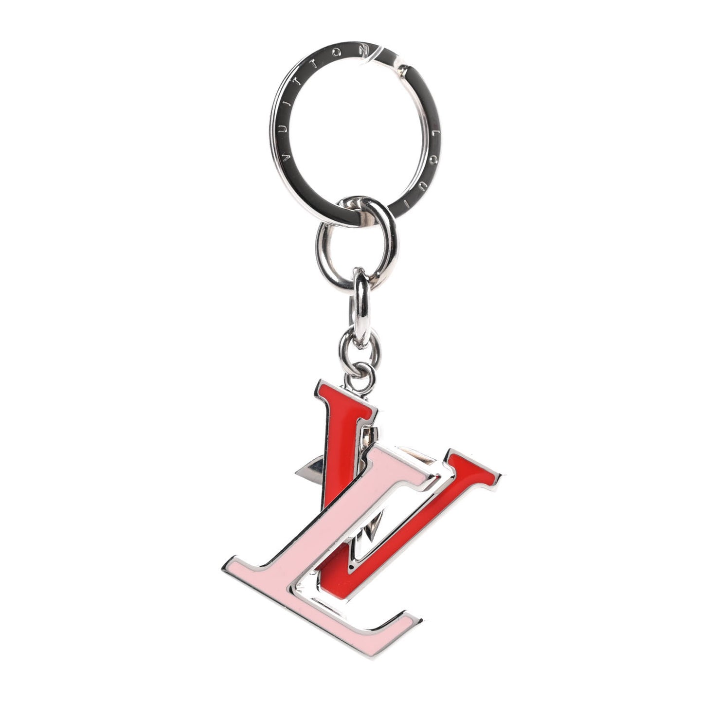 LV Capucines Bag Charm Key Holder Rouge Light Pink