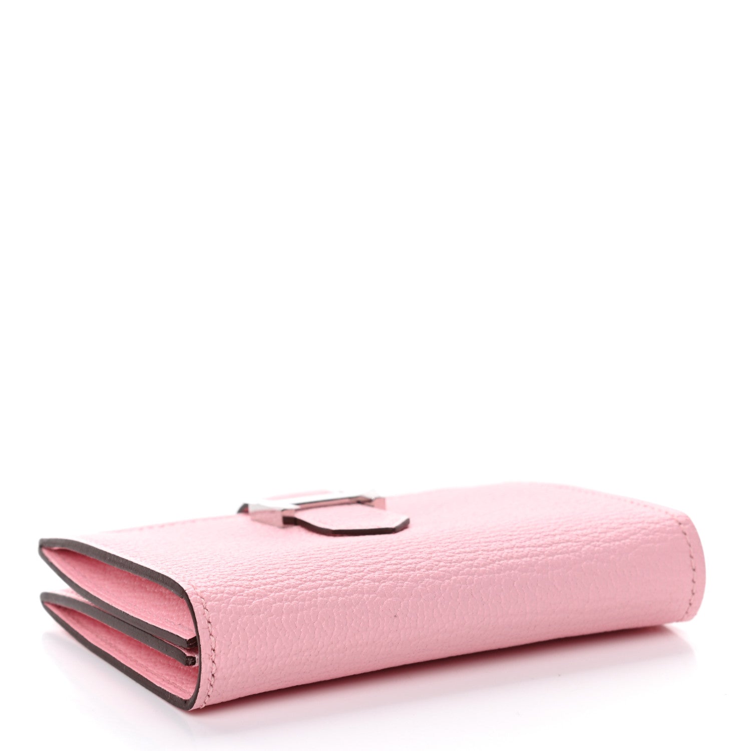 Hermes Chevre Mysore Bearn Card Holder Wallet Rose Sakura 3 of 4