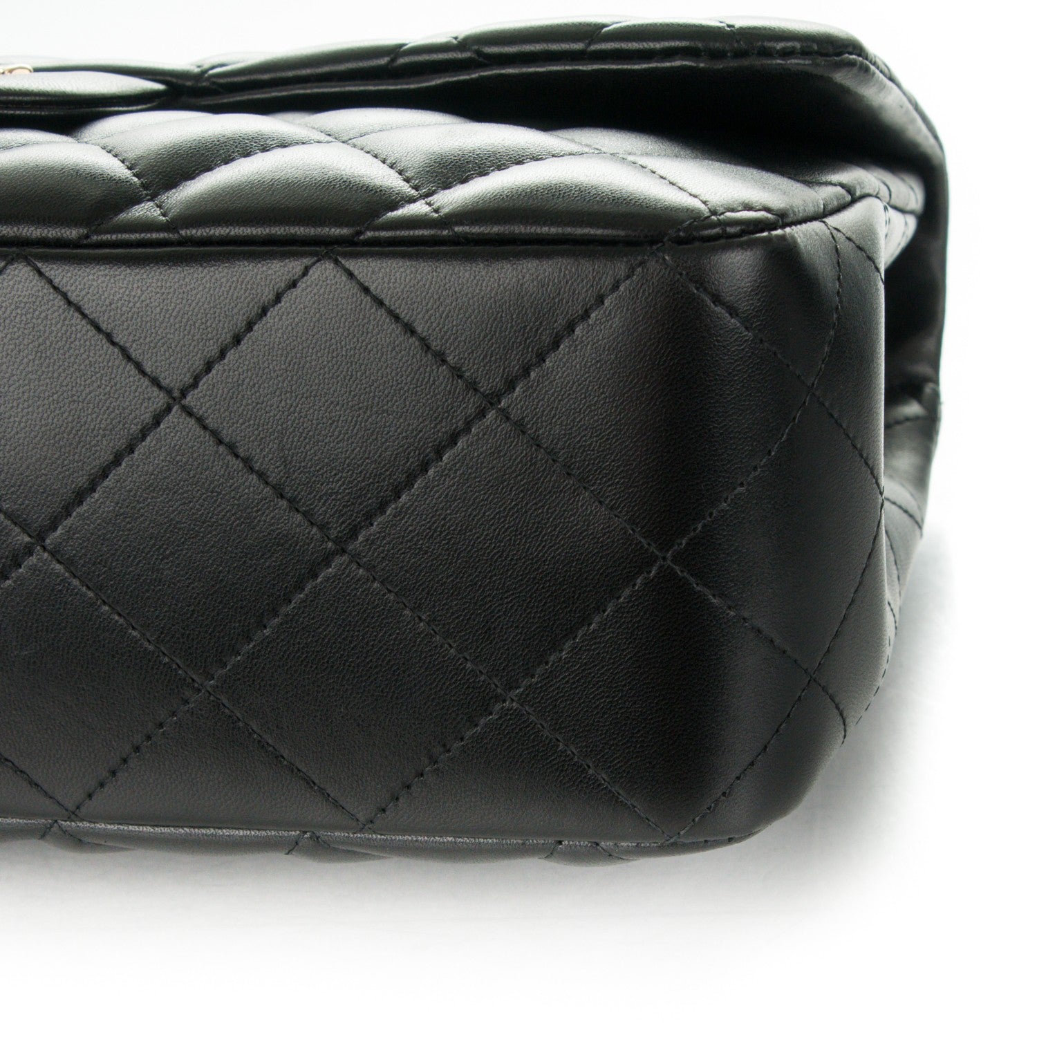 Chanel Lambskin Quilted Jumbo Single Flap Black 11 of 15