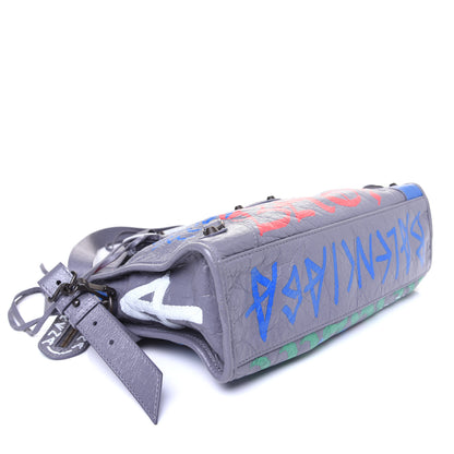 Balenciaga Agneau Graffiti All Over Classic Hardware S City Grey 4 of 15