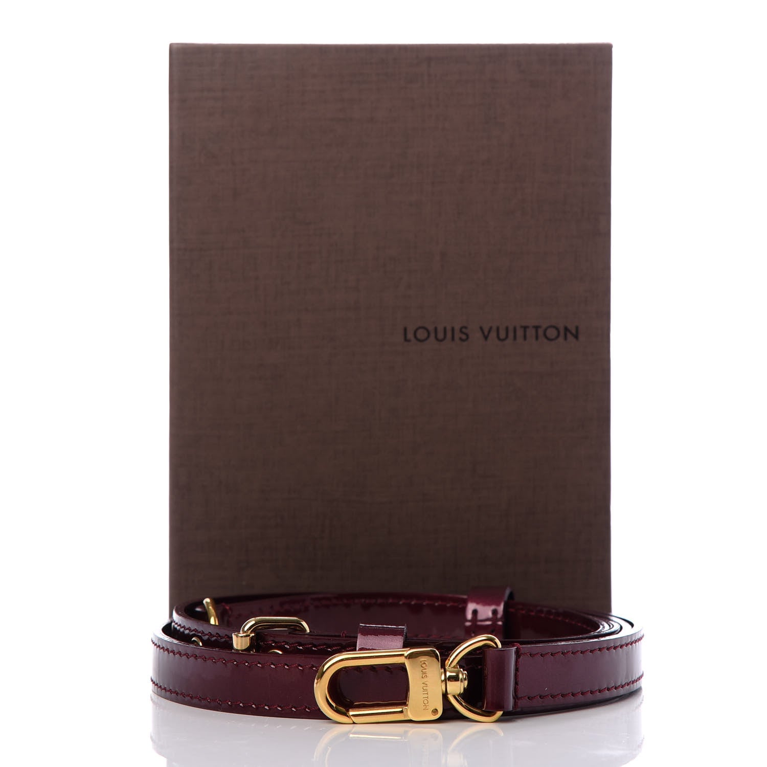 Louis Vuitton Patent 16mm Adjustable Shoulder Strap Rouge Fauviste 5 of 5