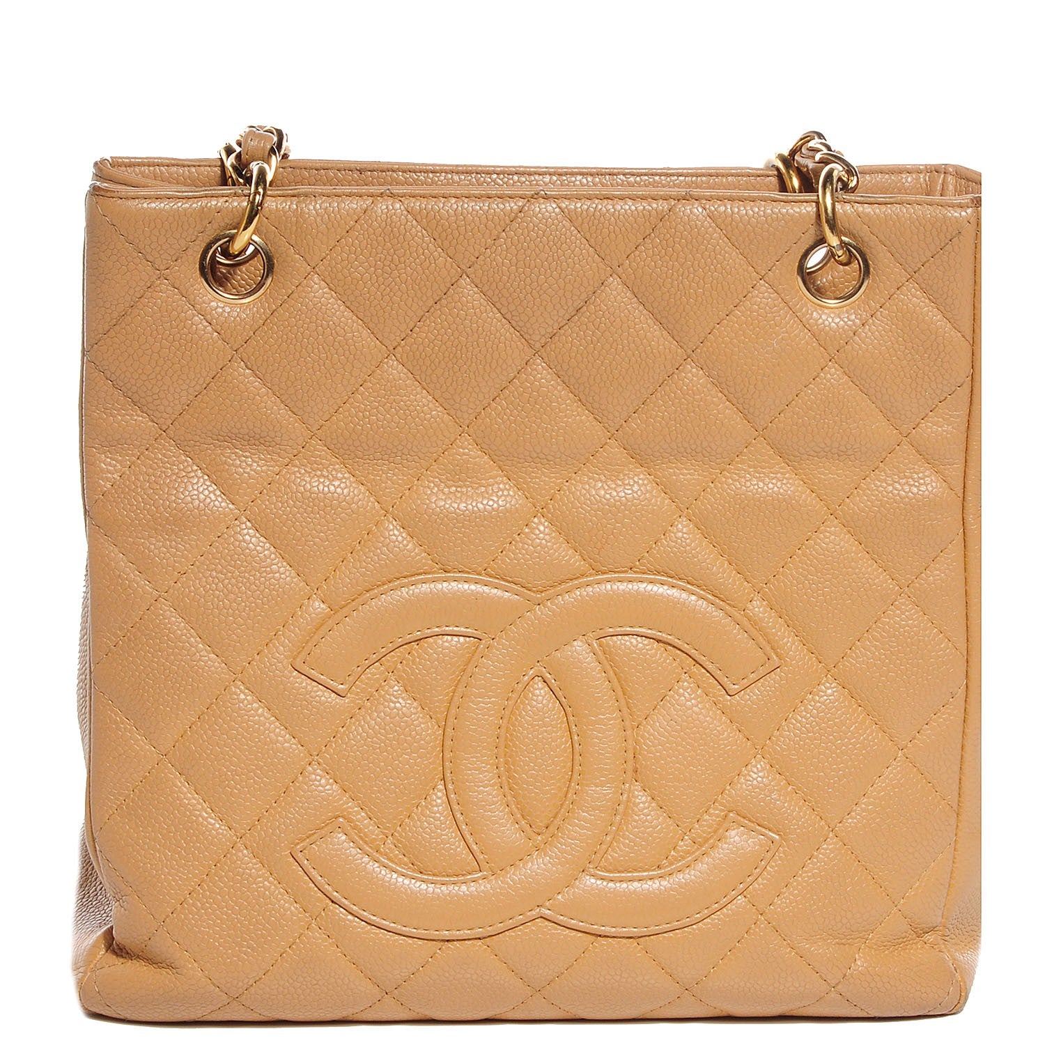 Chanel Caviar Petit Shopping Tote PST Beige 1 of 7