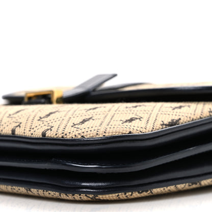 Saint Laurent Canvas Small Le Monogramme Satchel Beige Black 10 of 10