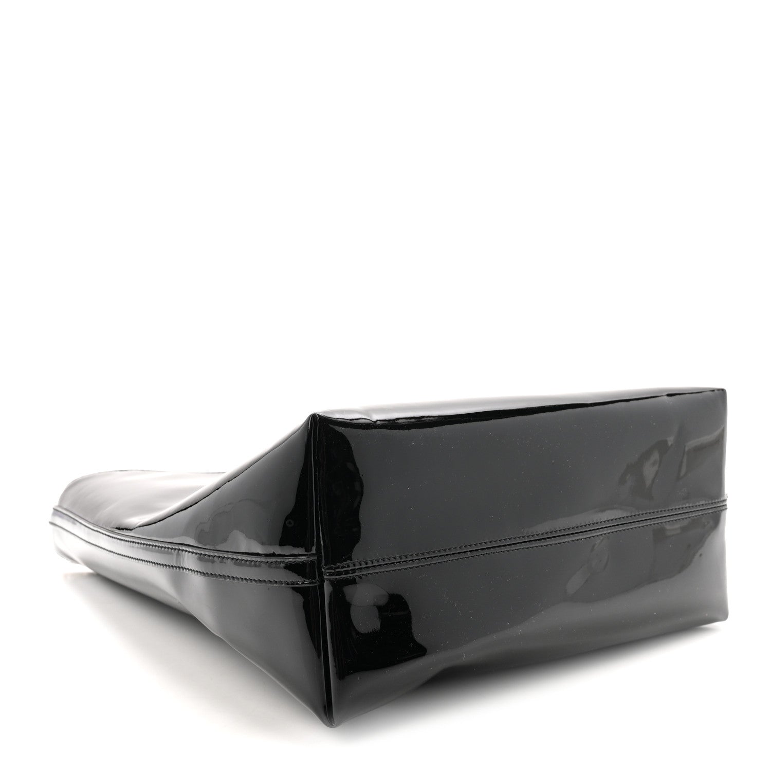 Saint Laurent Patent Calfskin Rendez-Vous Hobo Black 5 of 10