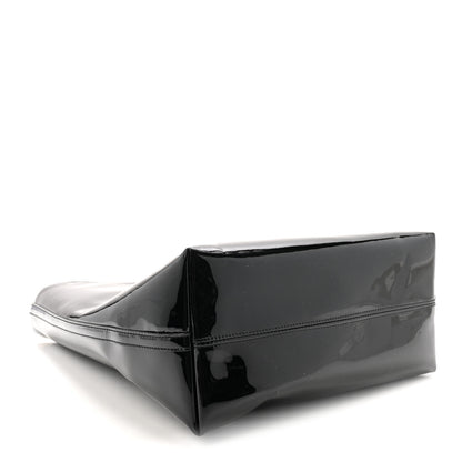 Saint Laurent Patent Calfskin Rendez-Vous Hobo Black 5 of 10