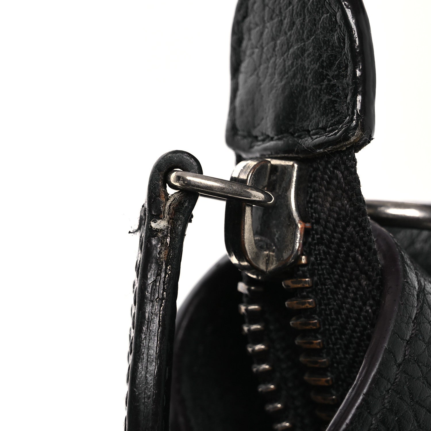 Celine Drummed Calfskin Nano Luggage Black 14 of 15