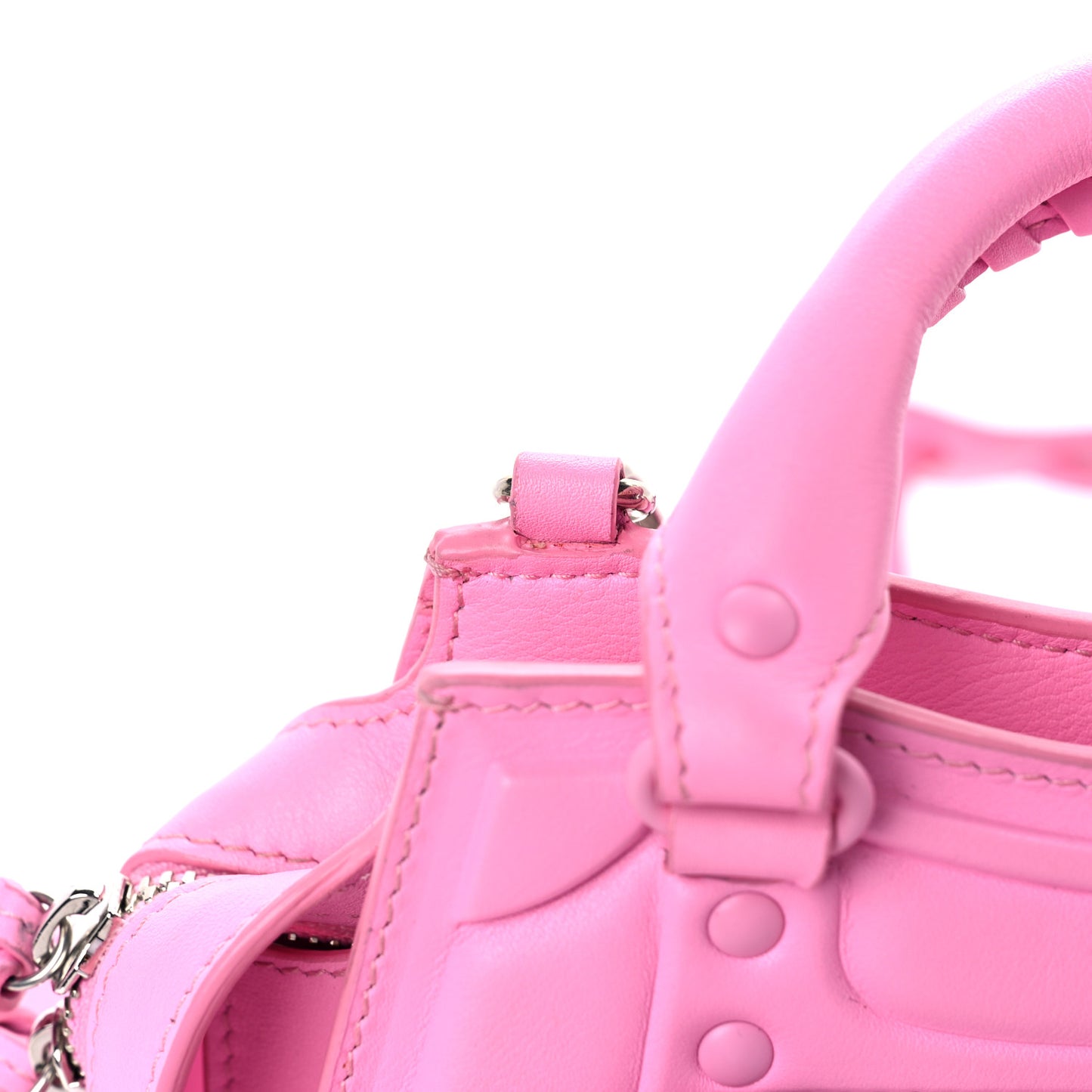 Cake Calfskin Tonal Hardware Mini Neo Classic City Rose