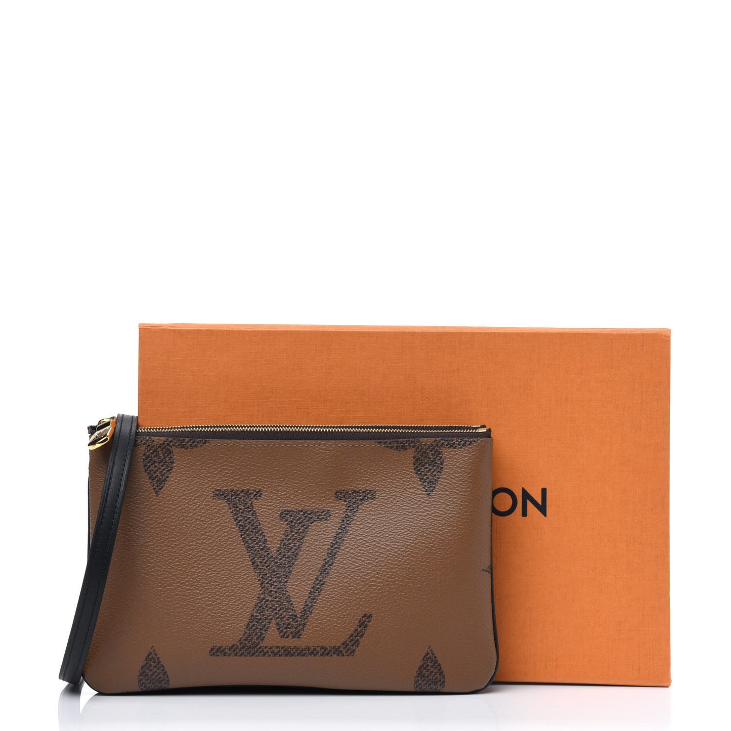 Reverse Monogram Giant Double Zip Pochette