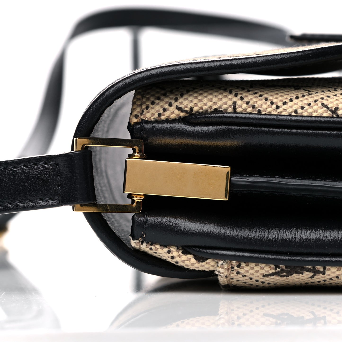 Canvas Small Le Monogramme Satchel Beige Black