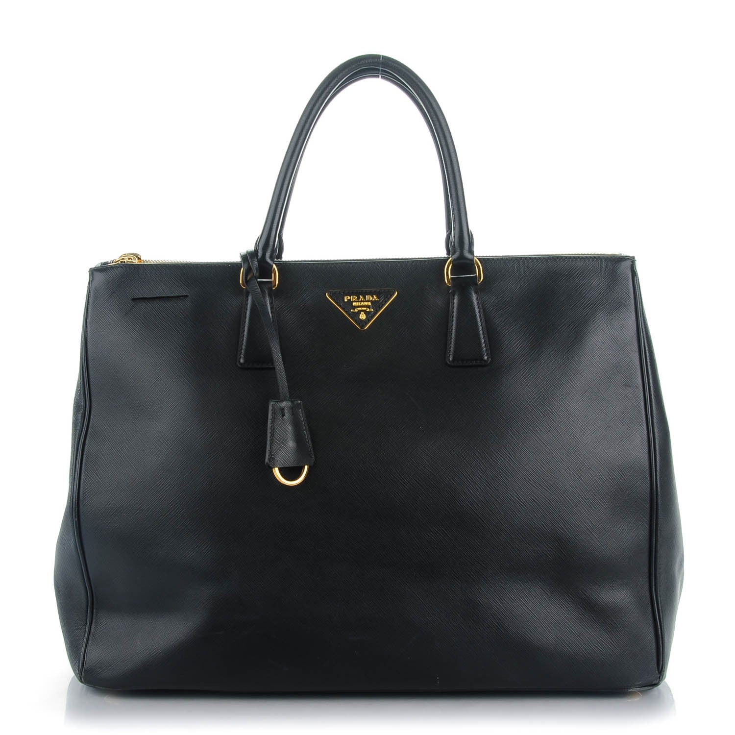 Prada Saffiano Lux Extra Large Galleria Double Zip Tote Black 1 of 8
