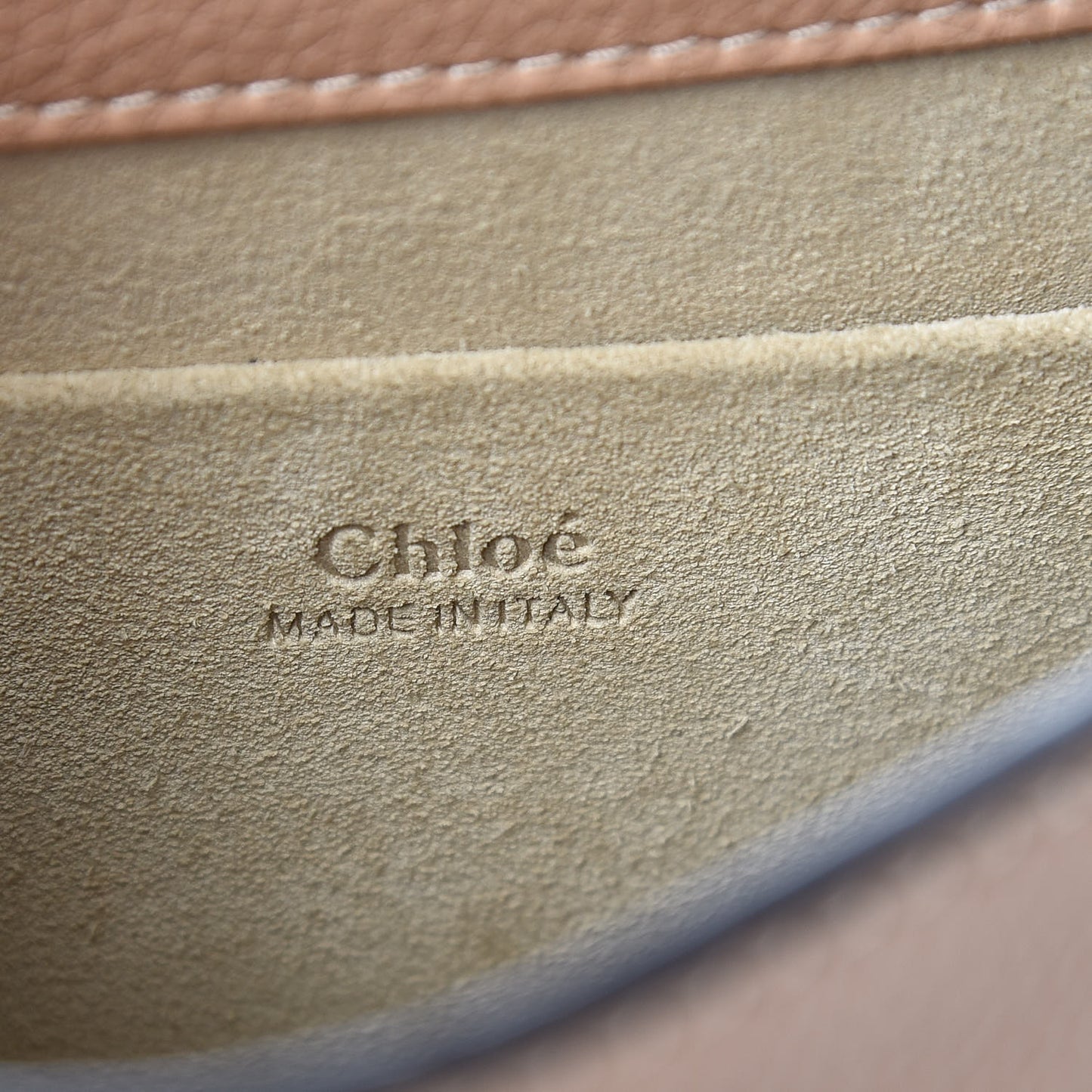 Calfskin Suede Small Nile Bracelet Bag Biscotti Beige