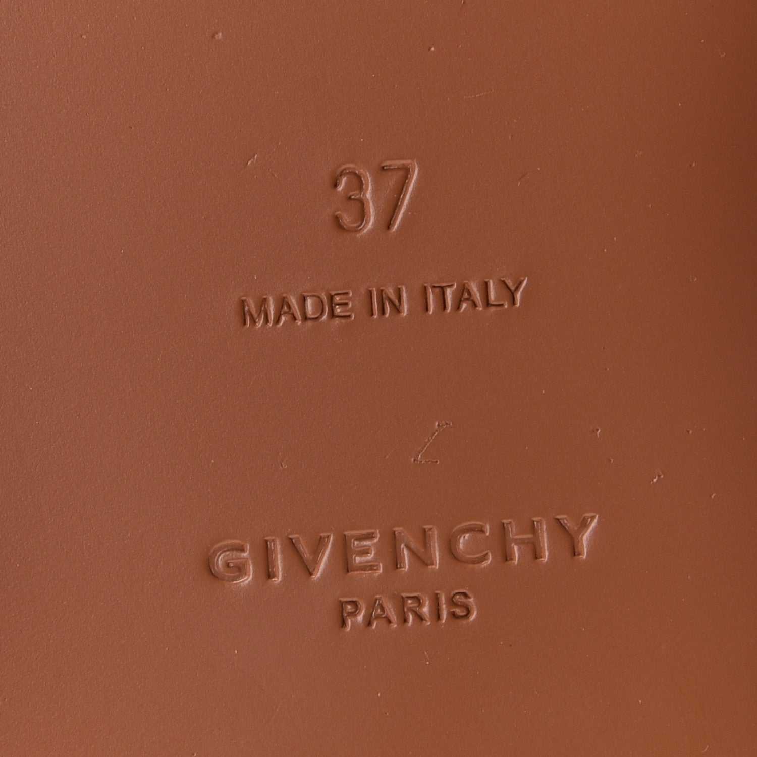 Givenchy Calfskin Logo Ankle Strap Sandals 37 Brown 6 of 10