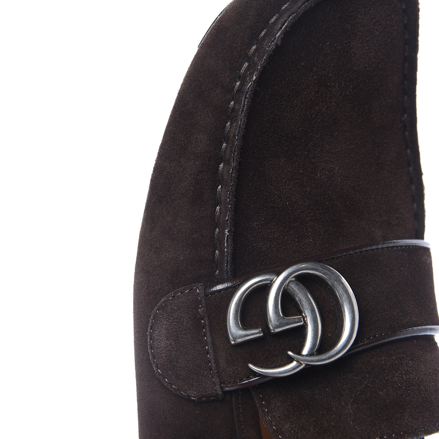 Suede Mens Driver Queen Loafers 6.5 Cocoa