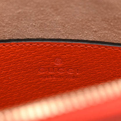 Gucci Textured Dollar Calfskin Mini Diana Dome Tote Bag Deep Orange Spicy Cyclamin 6 of 9