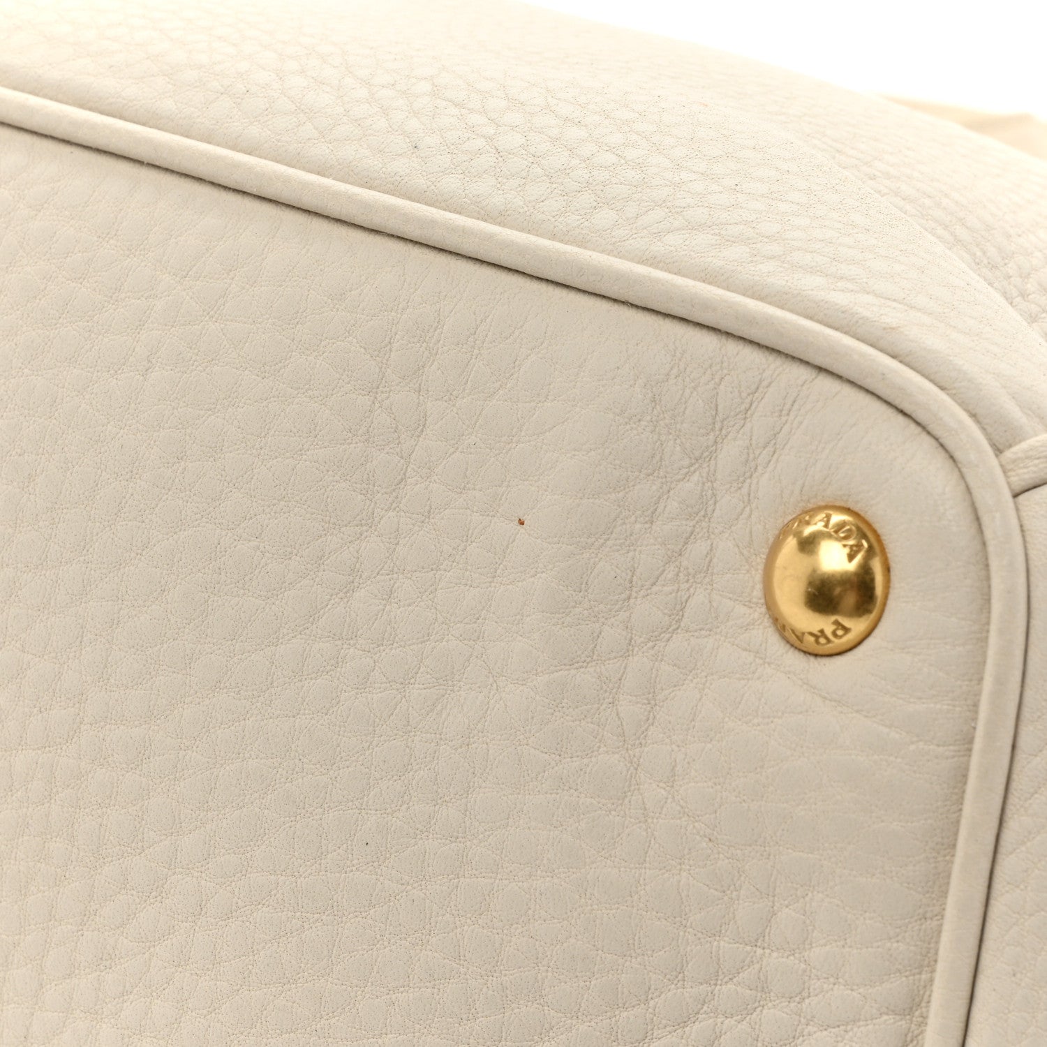 Prada Vitello Daino Large Double Zip Tote Talco 22 of 23