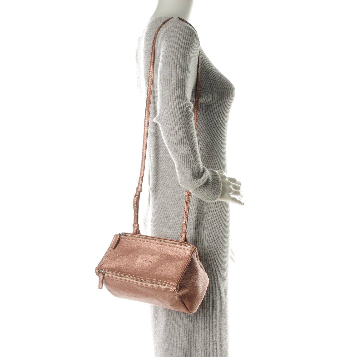 Givenchy Metallic Calfskin Mini Pandora Champagne 2 of 7