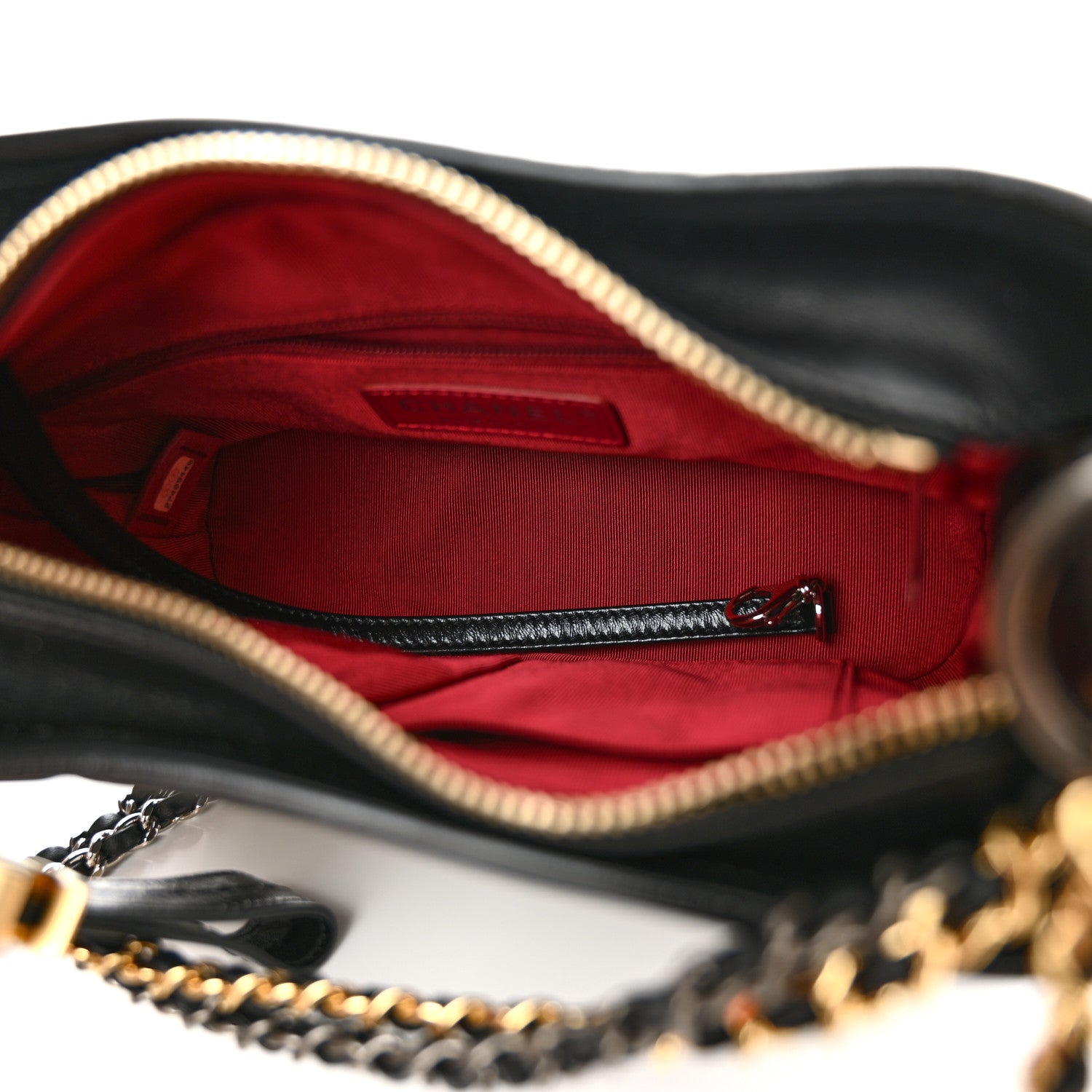 Chanel Aged Calfskin Quilted Small Gabrielle Hobo Black 5 of 12